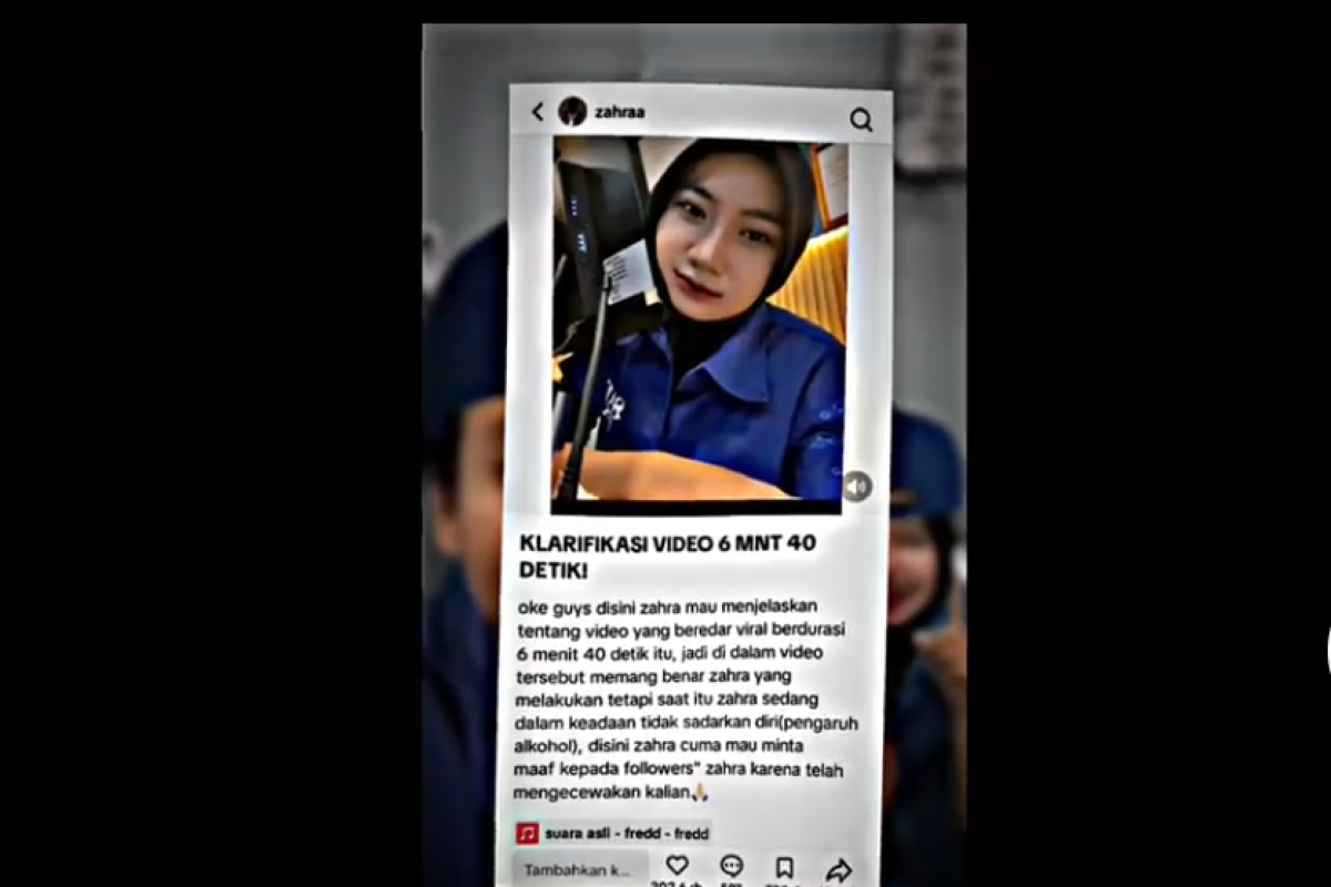 Klarifikasi Viral Zahra 6 Menit 40 Detik di TikTok, Benarkah Bagian dari Video Asusila Diduga Zahra Seafood Bakaran?