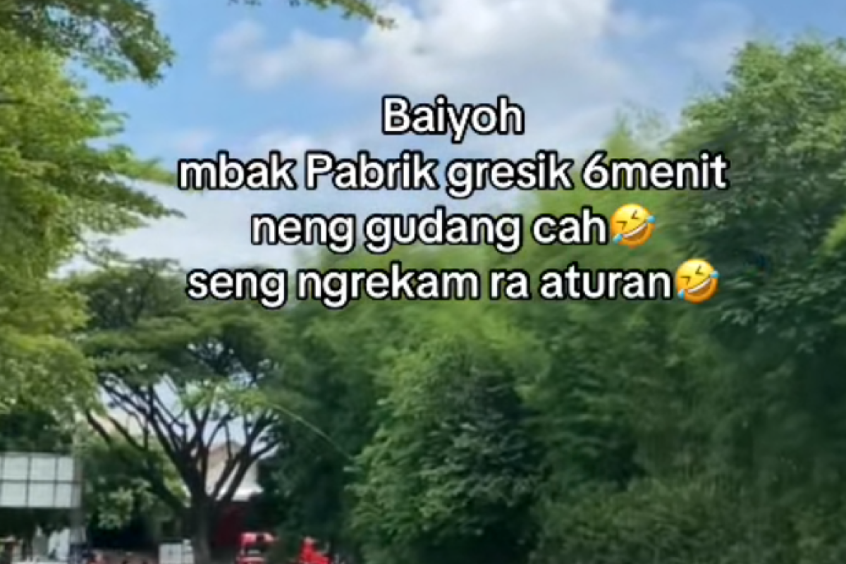 Video 6 Menit Gudang Pabrik Gresik Viral di TikTok No Sensor, Netizen Dibuat Heboh