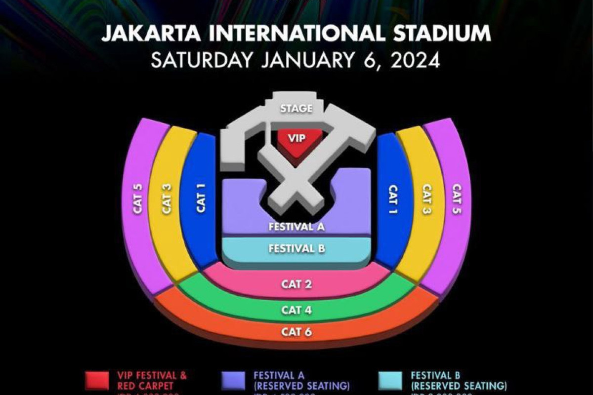 Rincian Harga Tiket GDA di Jakarta 2024 Start Rp 1 Juta Mulai VIP