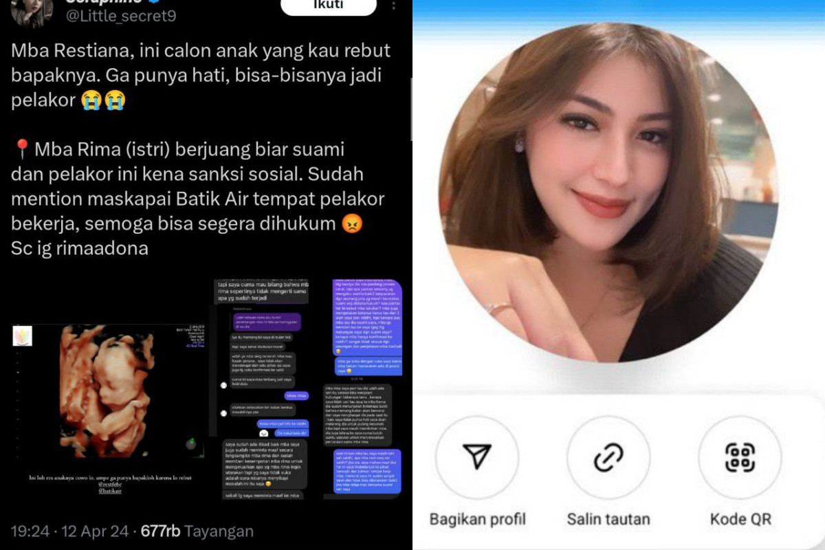 Agama, Profil dan Biodata Restiana Febrianti Pramugari Batik Air Selingkuhan Rivaldhi Suami Dokter Rima, Apa Nama Instagramnya?