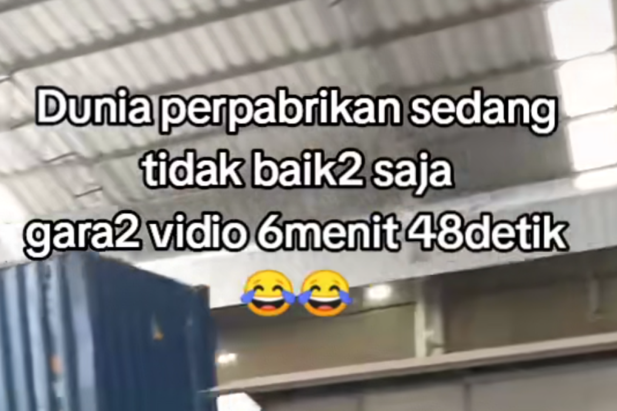 VIRAL Video Gudang Pabrik Gresik 6 Menit 48 Detik No Sensor Link di TikTok, Awas UU ITE Mengancam!