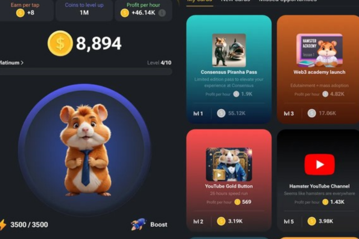 Harga Coin Hamster Kombat Terbaru, Cek Infomasi Lengkapnya