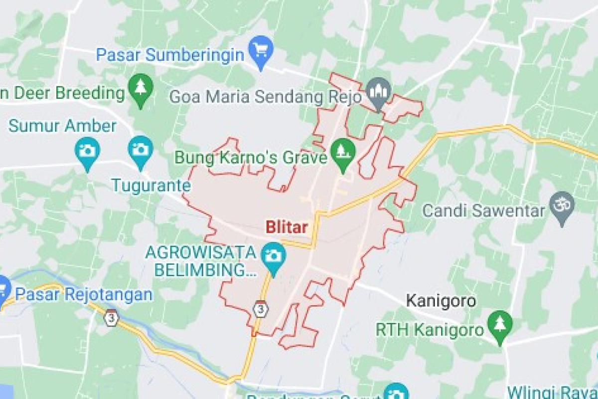 76,2 Km Dari Malang! Kabupaten Blitar Direncanakan Bentuk 2 Daerah Baru ...