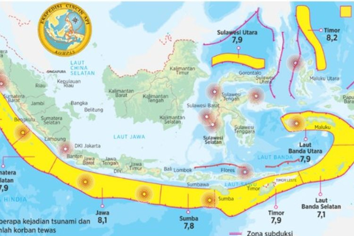 Ini Wilayah Paling Rawan di Indonesia Bila Gempa Megathrust Terjadi, Daerah Ini Paling Dalam Kondisi Bahaya