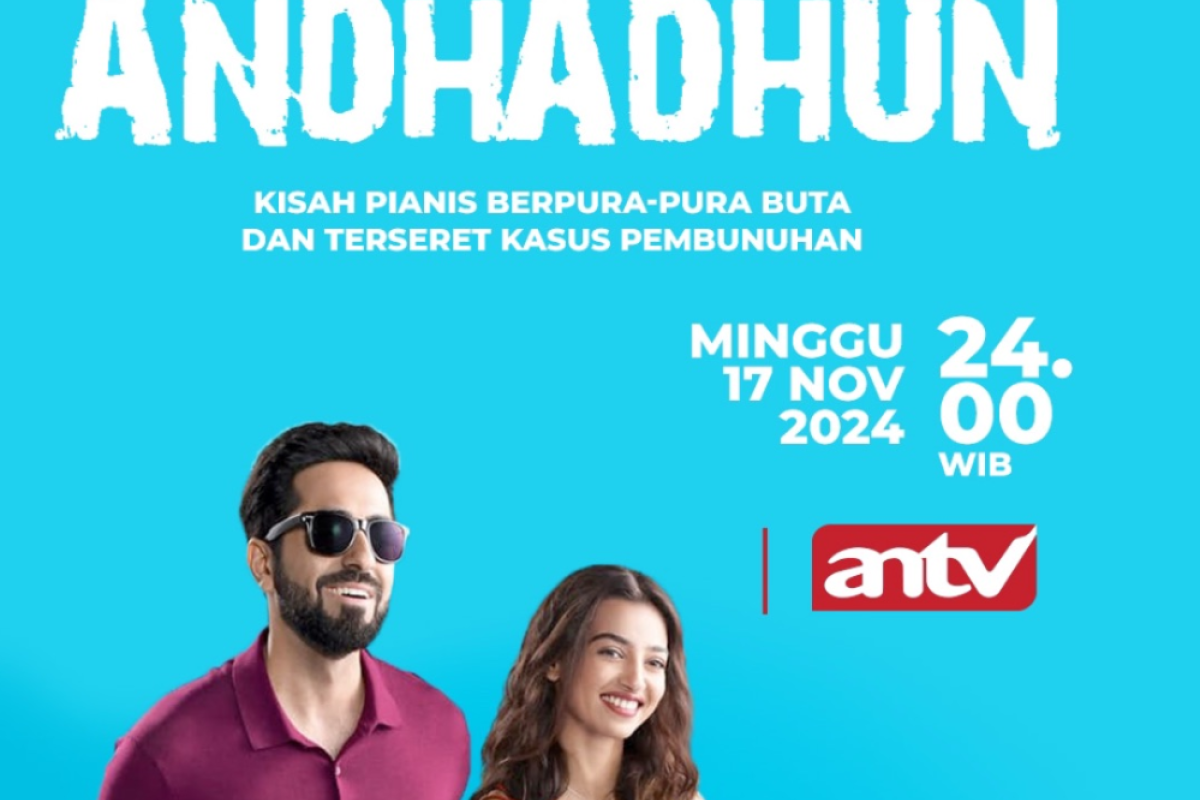 Sinopsis Andhadhun Mega Bollywood Paling Yahud Hari ini 17 November 2024 di ANTV Dibintangi Radhika Apte: Pianis yang Pura-pura Buta Mala jadi Saksi Pembunuhan 