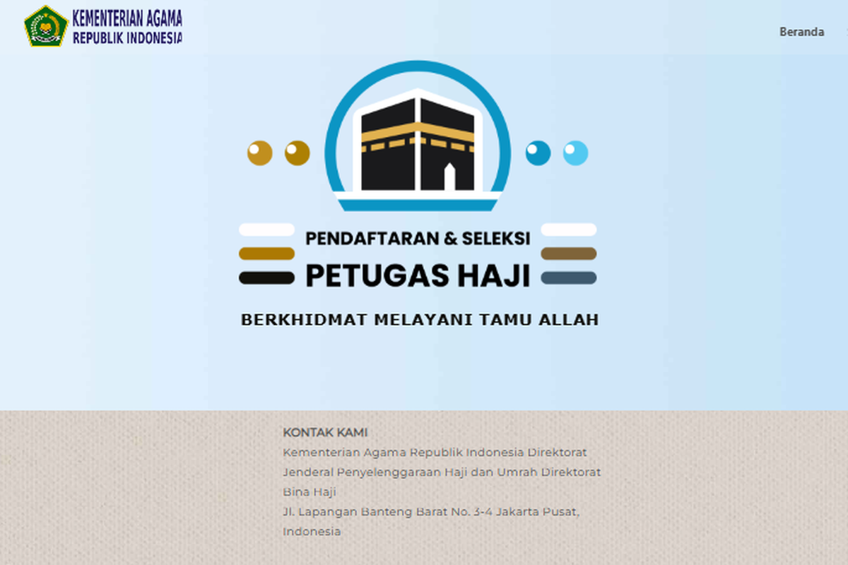 Seleksi Petugas Haji 2025 Tingkat Pusat Dibuka, Ini Formasi, Jadwal, Cara Daftar dan Syaratnya