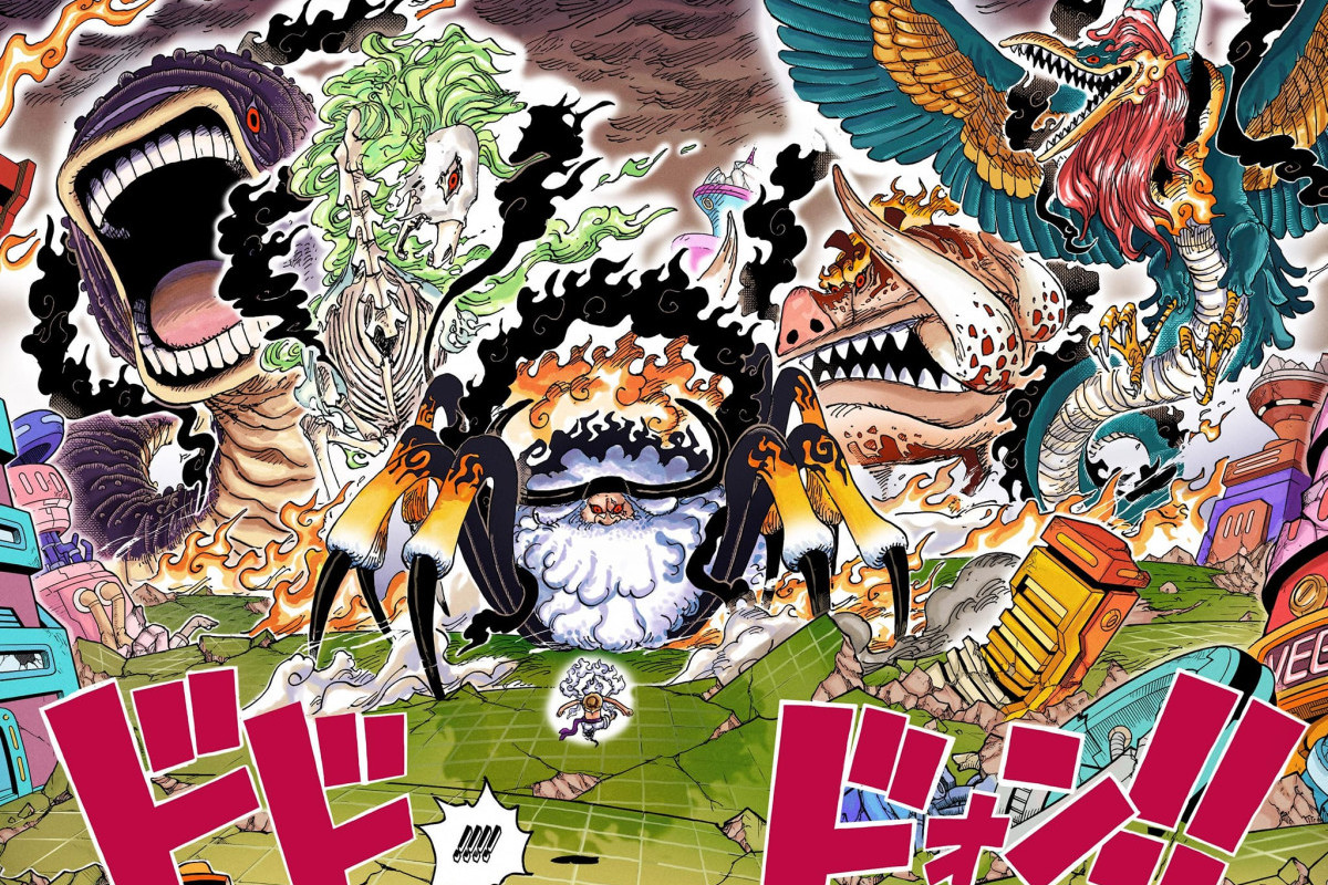 BACA Manga One Piece Chapter 1111 Sub Indo: Luffy Gear 5 Nika+Bajak Laut Raksasa vs 5 Gorosei, Langsung Baca Bukan Komikindo Komikcast