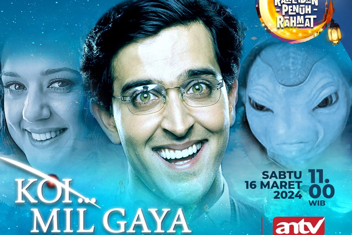 Sinopsis Mega Bollywood Koi... Mil Gaya Hari ini 16 Maret 2024 di ANTV Dibintangi Hrithik Roshan dan Preity Zinta: Kisah Rohid dan Kekuatan Alien Luar Angkasa