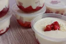 Dessert Lezat Incaran Tamu, Resep Strawberry Cheese Milk Anti Ribet, Paduan Manis Keju dan Susu yang Menggugah Selera